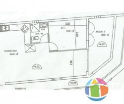 Appartement 2 pi&egrave;ce(s)  66 m2