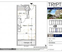 Appartement studio 22 m2